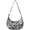 Paisley and Damask Black Pattern, variant on Paisley and Damask Black Pattern Hobo Shoulder Bag, Travel Hobo Tote with Adjustable Strap, Smooth Zipper Gift Ideas for Holiday Birthday Gifts