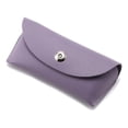 thumbnail image 1 of purple Leather eyeglass case, 1 of 5