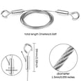 thumbnail image 5 of Adjustable Picture Hanging Wire 4PCS Mirror Frame Kit 2M X1.5Mm Heavy Duty Stainless Steel Wire Rope, 5 of 5