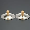 thumbnail image 3 of Miangastore 2Pcs Finger Cymbals Musical Instruments for Kids Silver Metal Percussion Instrument, 3 of 8