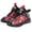Black/Red, variant on Yajisi Boys Fashionable Sneakers Kid Breathable Non Slip Sports Running Shoes (Black Red 28)