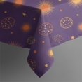 thumbnail image 5 of Purple Sun Star Circle Pattern Square Tablecloth,Waterproof Square Table Cover,Wipeable Spillproof Washable Table Cover for Home Kitchen Party Decor 52"x52"(132x132cm), 5 of 6