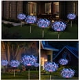 thumbnail image 5 of Luces de fuegos artificiales, luces solares para jardín con alambre de cobre flexible, formas personalizables para decoración de exteriores, luces de paisaje con estacas, iluminación continua,, 5 of 5
