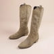 thumbnail image 5 of Botas vaqueras occidentales bordadas para Mujer, botines largos de cuero PU, con punta puntiaguda, tacón grueso, hasta la rodilla, holgados, otoño, 5 of 5