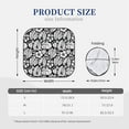 thumbnail image 6 of Uemuo Tropical Leaves Printed 2 PCS Car Windshield Sun Shade, Auto Sun Heat and UV Rays Blocker, Foldable Automotive Front Window Sunshade Protector, 6 of 7