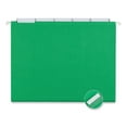 thumbnail image 4 of Universal UNV14117EE 1/5-Cut Tab Deluxe Bright Color Hanging File Folders - Letter Size, Bright Green (25/Box), 4 of 4