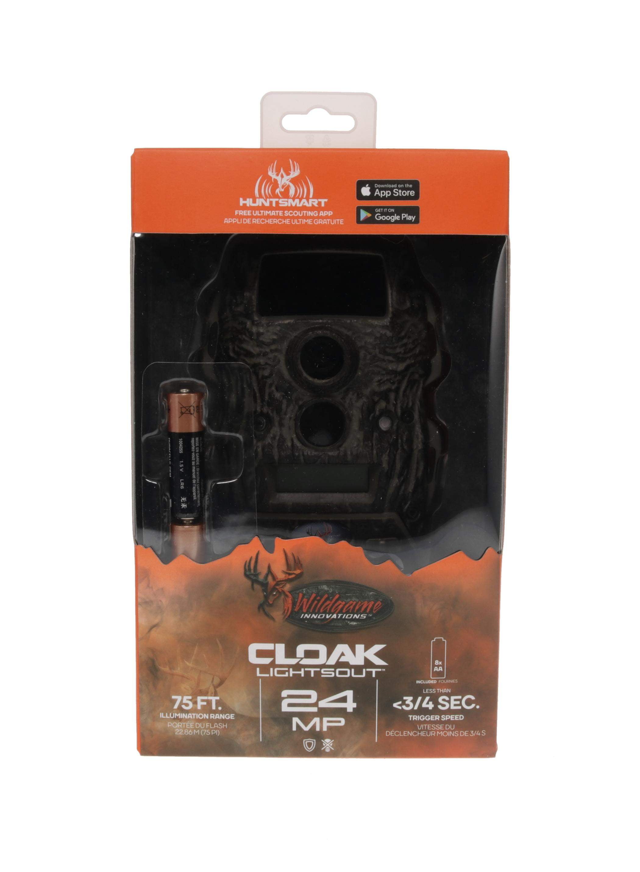 Wildgame Innovations Cloak 24MP Lights Out Game Camera, Outdoor