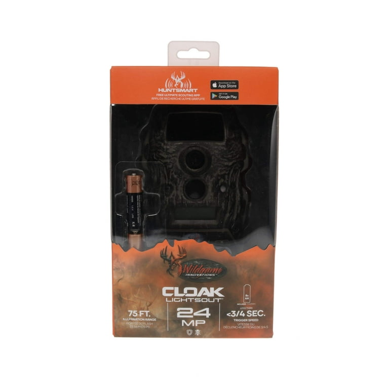 Wildgame Innovations Cloak 24MP Lights Out Game Camera, Outdoor