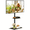 Black with shelf, variant on TAVR Furniture Floor TV Stand Modern with Swivel Mount for 32-60 Inch TVs up to 88 lbs, Height Adjustable
