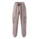 thumbnail image 4 of Pantalones largos para hombre, moda informal, cómodos, sólidos, con bolsillos, cintura con cordón, ribete regular, pantalones de poliéster para hombre, 4 of 5