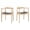 Natural Wood Color, variant on Polynices Modern Dining Chair, Mid Century Solid Wood Armchair, Kennedy Chair for Kitchen Dining Room Office, Walnut