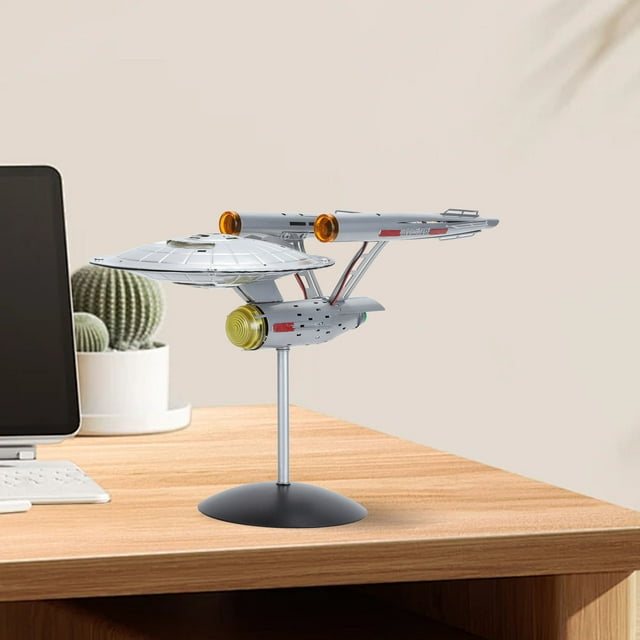 1000 Scale LED Spaceship Model Display Ornament, Detailed Craftsmanship with Illuminating LED Lights for Model Hobbyists and Space Enthusiasts