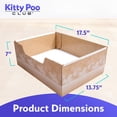 thumbnail image 2 of Caja de arena desechable para gatos Kitty Poo Club, a prueba de fugas, paquete de 2, 2 of 7