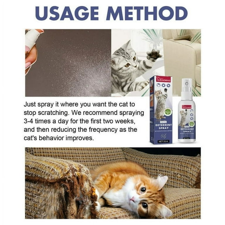 Cat Deterrent Spray Cat Furniture Door Sofa Anti Scratch Spray Rosemary Ingredients Specifically Effective for Cats Walmart