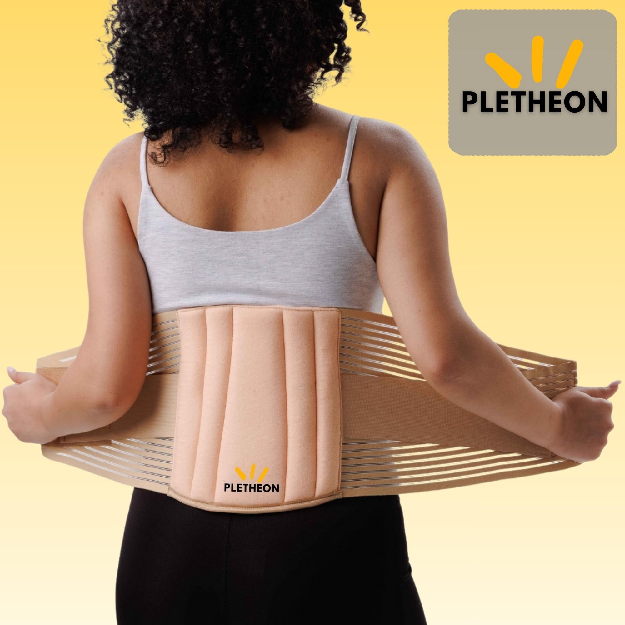 Adjustable Lumbar Support Belt for Lower Back Pain Relief Waist Brace for Men and Women | Posture Correction & Spine Support