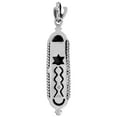 thumbnail image 2 of Sterling Silver Mezuzah Pendant w/ no parchment, 2 inch, 2 of 2