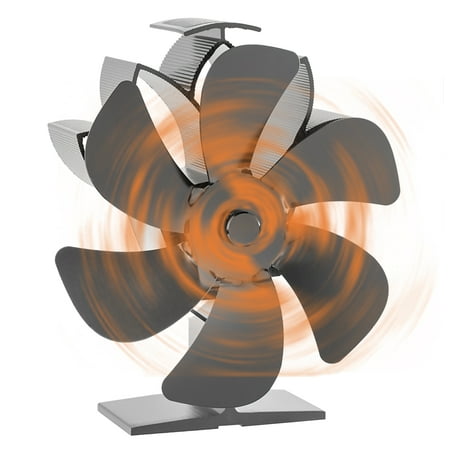 

Catinbow 6 Blade Stove Fan Silent Efficient Heat Distribution for Stove