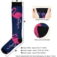 thumbnail image 3 of Coolnut Flamingo Compression Socks for Men & Women 1 Pack, Knee High Stockings for Running, Sport, Hiking & Travel, 3 of 6