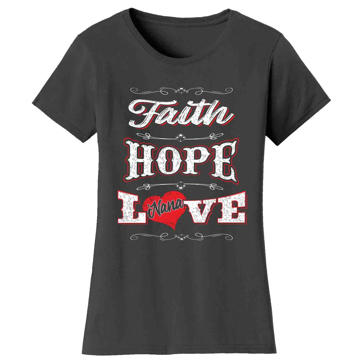 Ethan Williams Clothing - Women's Faith Hope Love Mother's Day T-Shirts ...