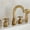 Yellow, variant on Basin Faucets Deck 5 Holes Antique Brass Bathtub Mixer Faucet Handheld Shower Widespread Bathroom Faucet Set Water Tap