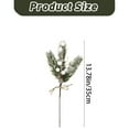 thumbnail image 3 of Christmas Artificial Flower Picks Frosted Needles Berries With Jute Rope And Bowknot Decorations, 3 of 9