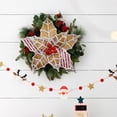 thumbnail image 4 of Gingerbread Poinsettia Christmas Decorations,Gingerbread Flowers Tree Picks Ginger Bread Christmas Tree Ornaments,gingerbread christmas decorations,for Xmas New Year Wreath Garland Home Vase Decor, 4 of 7