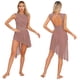 thumbnail image 3 of Mallas de gimnasia para mujer, ballet, danza, patinaje artístico, vestido de malla transparente con brillantes y diamantes de imitación, tutú de bailarina para adultos, ropa de baile, 3 of 5