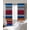 Blue Red, variant on Mexican Style Blackout Curtains for Bedroom/Living Room, Thermal Insulated Kitchen Curtains, Colorful Mexico Stripes Ombre Red Blue Grommet Darkening Window Treatment Drapes 27.5"x39"x2