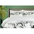 thumbnail image 4 of Ambesonne Tattoo Duvet Cover Sets, Winter Animal Wild Wolf, 2-Queen, White and Black, 4 of 7