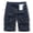 Blue, variant on WWV Cargo Shorts Men Work Shorts for Men Construction Pockets Zipper Button Shorts Solid Color Casual Comfy Loose Fit Fitness Sports Workwear Pants Army Green L