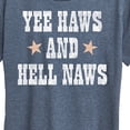 thumbnail image 3 of Instant Message - Yee Haws Hell Naws - Women's Short Sleeve Graphic T-Shirt, 3 of 6