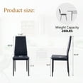 thumbnail image 5 of SESSLIFE Dining Chairs Set of 4, Kitchen Chairs with PU Cushion Seat Back, Modern Living Room Side Chairs with Metal Legs, 5 of 9