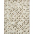 thumbnail image 4 of Unique Loom Trellis Collection Vintage Geometric Transitional Indoor and Outdoor Flatweave Area Rug, 9 x 12 Feet, Ivory/Brown, 4 of 5