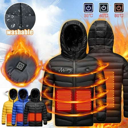 

Winter Coats Heated Jacket for Kids Boy Girls Heated Vest Jackets Birthday Gift USB Charge Kids Jacket Coats Heated Clothing Youth Kids Jackets Vest[Battery Not Included]