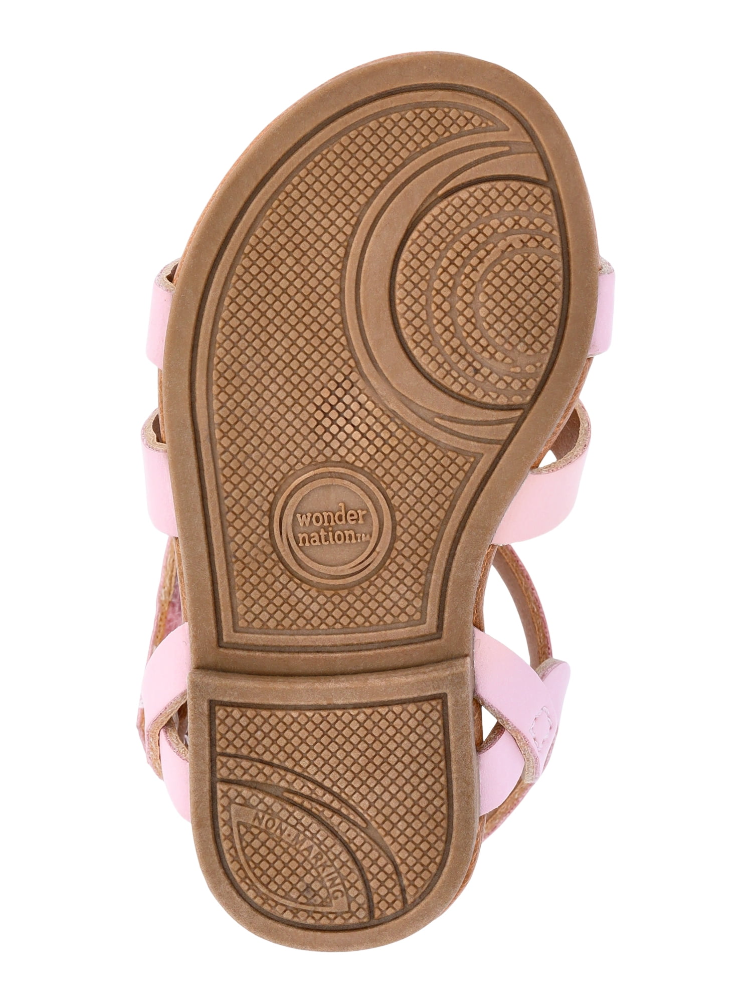 Wonder Nation Baby and Toddler Girls Knot Strappy Sandals