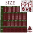 thumbnail image 2 of Matching Christmas Pajamas for Family Graphic Xmas Tree Casual Letter Printed Crew Neck Long Sleeve Shirts Comfy Plaid PJ Sleepwear Outfits Men Red L, 2 of 6
