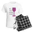 thumbnail image 4 of CafePress - Husband For Wine Women's Light Pajamas - Women's Short Sleeve Print T-Shirt and Pants Light Cotton Pajama Set, 4 of 7