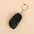 thumbnail image 1 of 3D Silicone Slipper Sandal Keychain EVA Mini Hole Slippers Key rings For Women Men DIY Backpack Decoration black, 1 of 6
