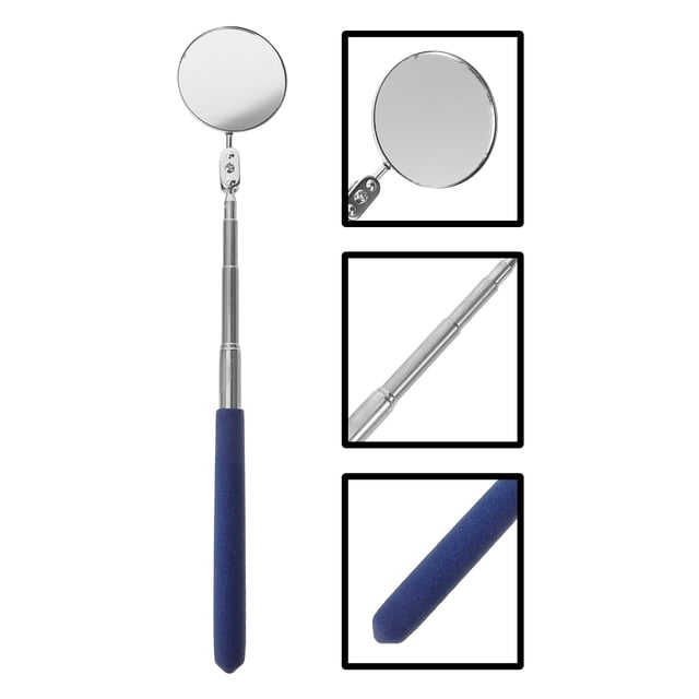 SWETRACE Automotive Inspection Mirror Telescoping Inspection Mirror Rubber Sponge 1Set for Mechanics