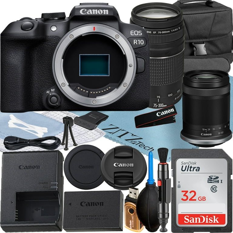 Cámara Canon Mirrorless EOS R10 + 18-150 F/3.5-6.3 IS STM –