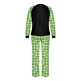 thumbnail image 4 of Conjuntos de pijamas navideños familiares a juego Grinch 2024, pijama de Grinch con parte superior y pantalones de pijama a cuadros, pijama de Grinch para niños y adultos para la familia, Mujer XXL, 4 of 4
