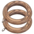 thumbnail image 3 of Miangastore 2pcs Handicraft Wooden Curtain Rings Curtain Wood Curtain Rings Farmhouse Rings for Curtains, 3 of 9