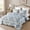 Blue, variant on Oversized King Grey Floral Patchwork Quilt Set 132x120 Alaska King Size 3-Piece Reversible Quilted Bedspread Coverlet with 2 Pillow Shams