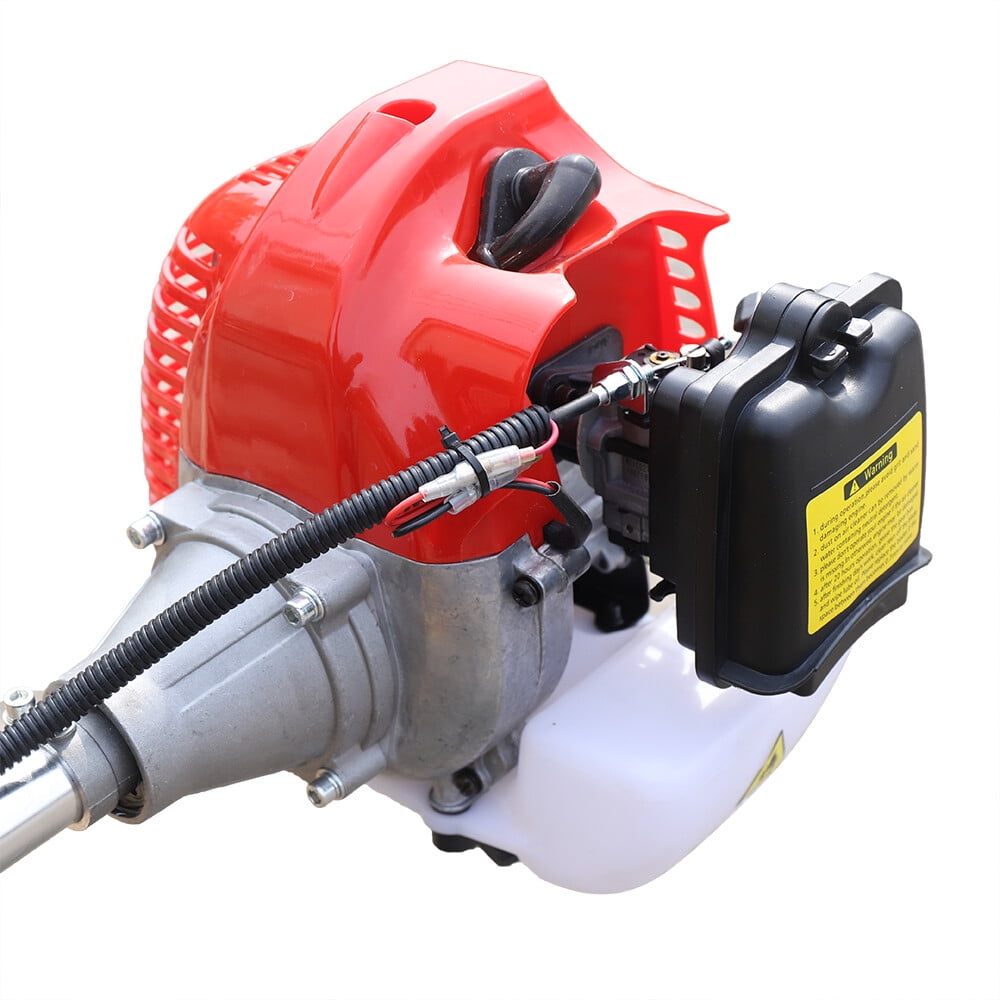 42.7CC Handheld Tiller Cultivator Garden Tilling Machine Gas Powered Engine Weeding Tool for Garden Farm Cutting Grass
