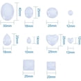 thumbnail image 3 of About 70 Pcs Half Round Flat Back Clear Glass Dome Tile Cabochon Diameter 16mm, 3 of 8