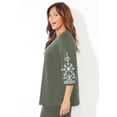 thumbnail image 3 of Catherines Women's Plus Size Anywear Kurta Top, 3 of 4