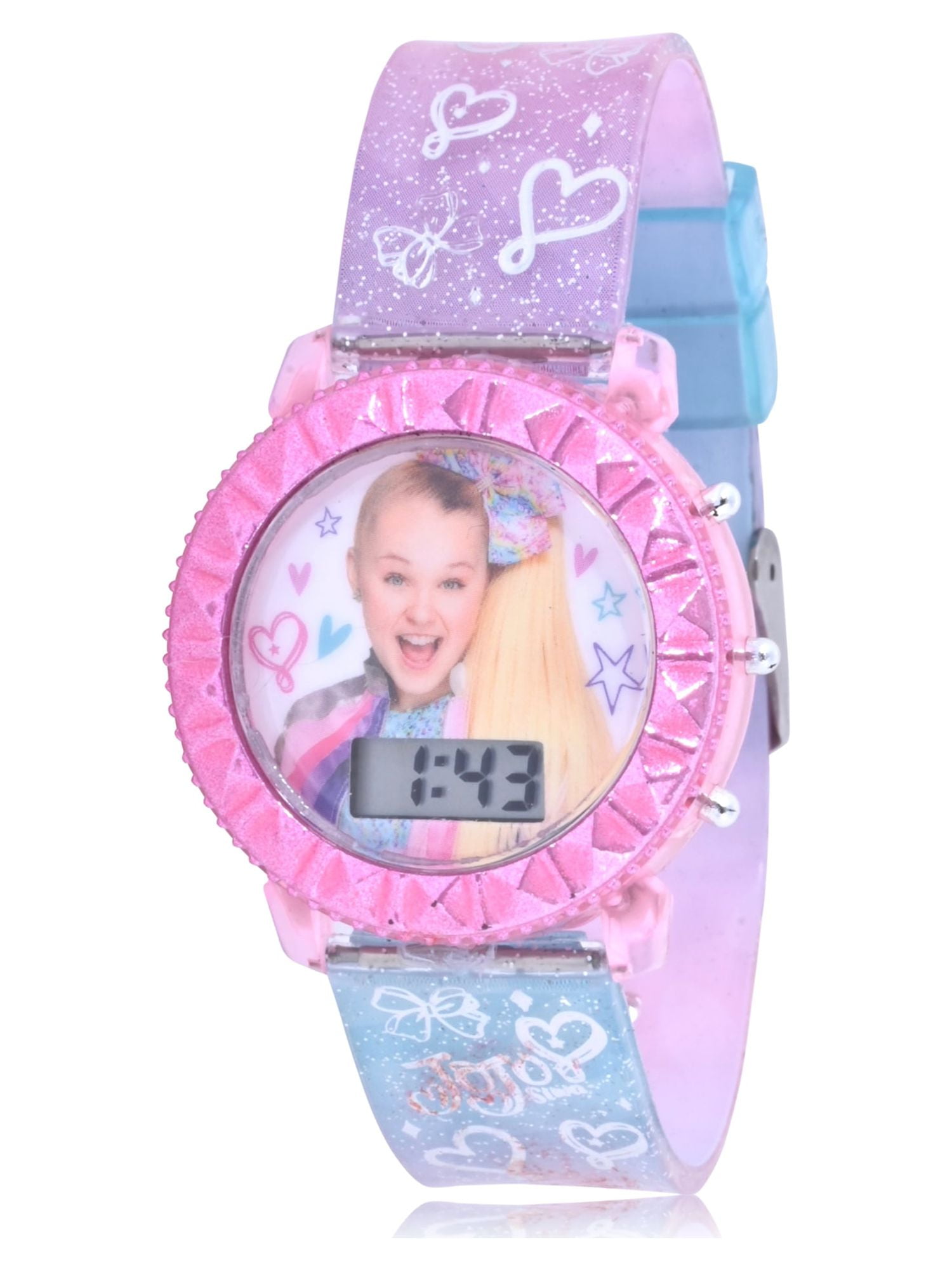 Dora The Explorer DTE909 Pink and Yellow Easy Read Watch