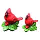 thumbnail image 1 of Figura de pájaro, adorno navideño, regalo de Navidad, escultura artesanal de resina, estatua de pájaro rojo 2 piezas, 1 of 7