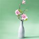 thumbnail image 4 of Ramo de flores de simulación de rama de flores artificiales de 3 cabezas con hojas Decoración floral de la oficina en casa, rosa Advancent HA7281-03B, 4 of 6