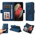 thumbnail image 1 of Funda GANGXUN para Samsung Galaxy S21 Ultra con diseño acolchado elegante, cuero PU, protección total y ajuste preciso, 1 of 5